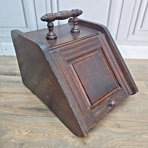 Antique edwardian coal scuttle - antique,