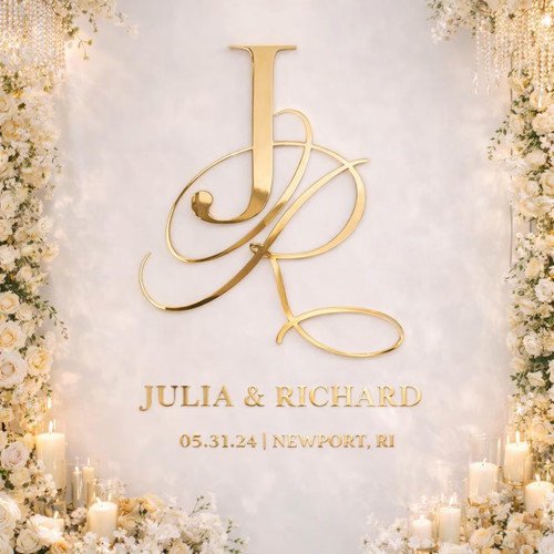 Personalized wedding monogram - wedding,