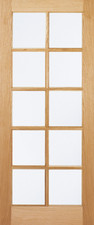 LPD Internal SA 10L Oak Clear Glaze Doors