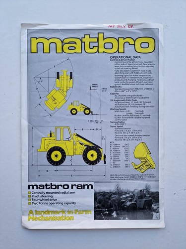 Matbro ram handler sales - matbro,