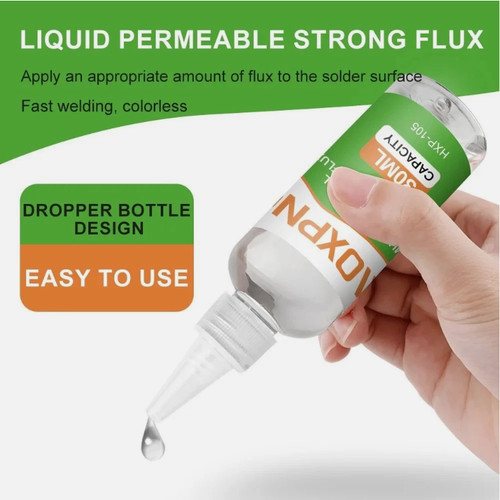 Liquid flux cleaning - flux/no,