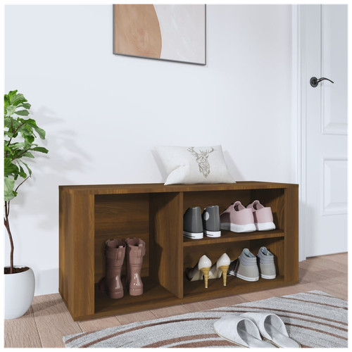 Shoe cabinet brown oak - cabinet,
