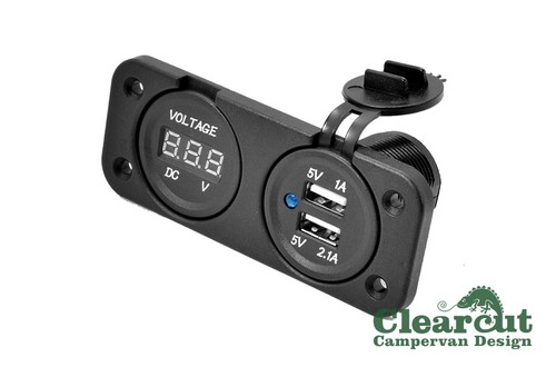 Campervan 12v double usb - 12v,