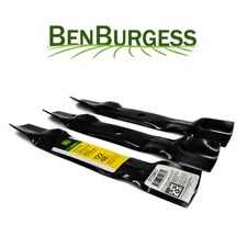 Genuine John Deere Blade Set X165 GY20852 Ride-on Mower Pack Of 3 D140 D150 D155