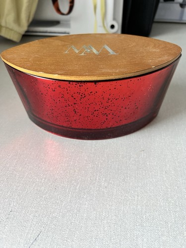 Woodwick empty red glass - red,