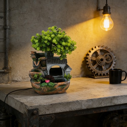 Indoor waterfall table - waterfall,