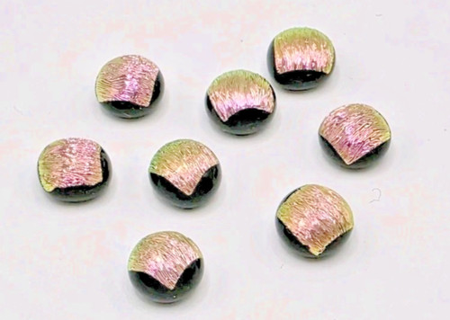 6mm dichroic glass cabochons - glass,