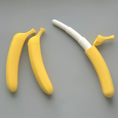 Banana shaped retractable toy - shaped,