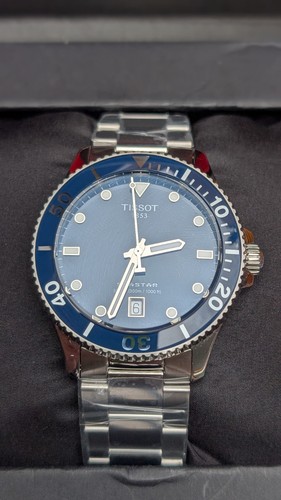 Tissot seastar 40mm blue dial - seastar,
