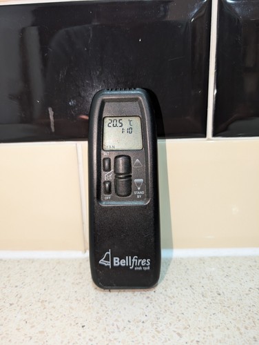 Bell gas fire - bell, remote