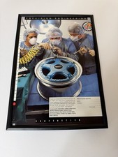 FRAMED Original 1992 Compomotive Alloy Wheels Magazine Advert Poster Man Cave