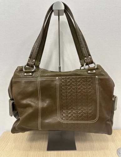 Orla kiely olive leather - olive,