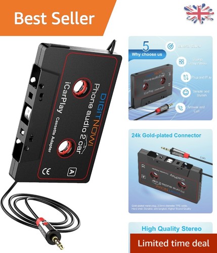 Car audio cassette adapter for - cassette,