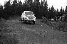 Jari Vilkas Juhani Soini Saab 96 V4 1000 Lakes Rally August 02 1974 Old Photo