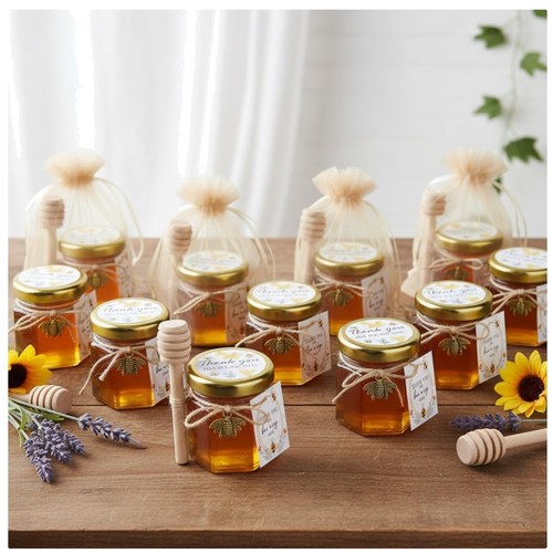 Mini honey jars gift set - honey,