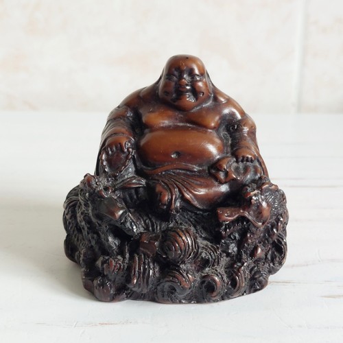 Laughing happy buddha figurine - happy,