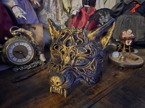 Cosplay wolf mask full - cosplay,