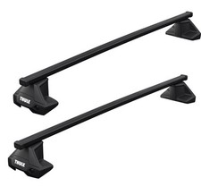 Thule SquareBar Evo Roof Bars Black fits Volkswagen Transporter (T5) 2010-2015