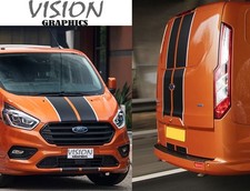 For Ford Transit Custom Van Front and Rear Pin Stripes Racing Decals Graphics