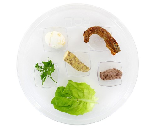 Plastic seder plate passover - plastic,