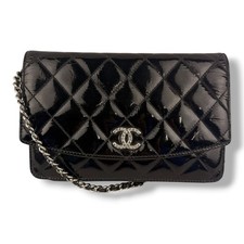 CHANEL Gloss Black Quilted
