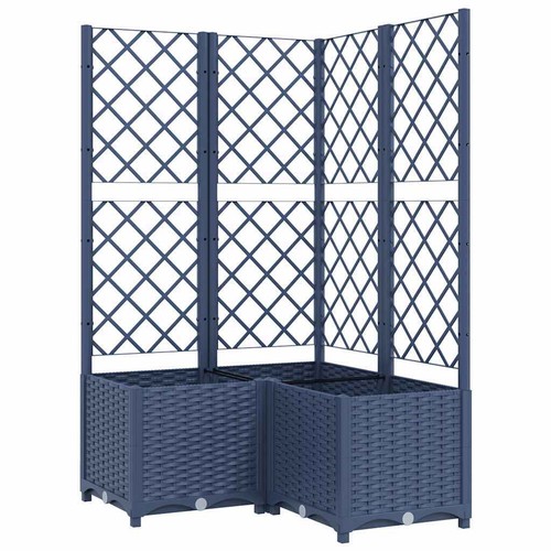 Garden planter with trellis - with,