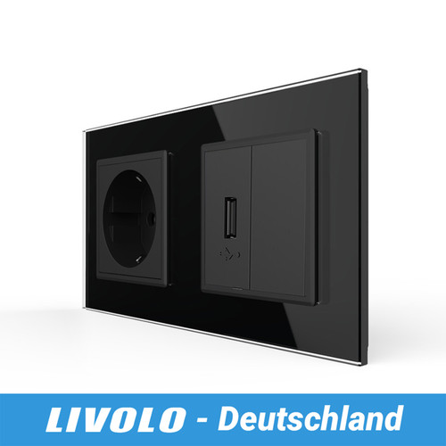 Livolo schuko socket - +, usb