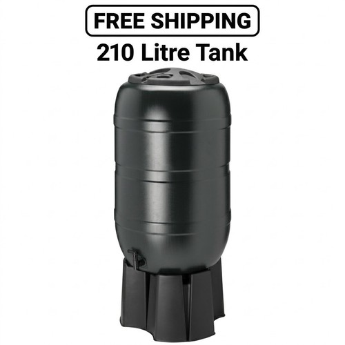 210l water butt kit with - kit,