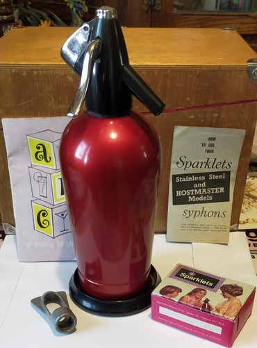 Vintage sparklets red soda - vintage,