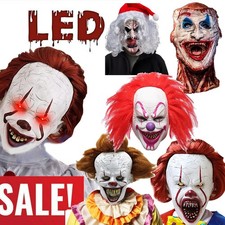 Halloween Mask Scary Horror Latex Masks Adult Cosplay Props Fancy Dress Mask UK