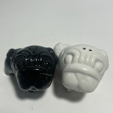 x2 Pug Salt and Pepper Shaker