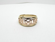 Clogau Gold 9ct Yellow & Rose Gold Queen Eleanor Ring Size P 1/2