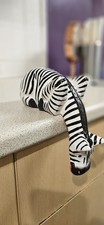 Quirky Wooden Drinking Zebra