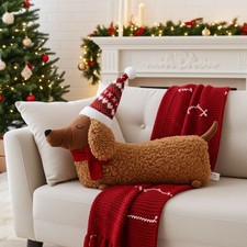 Christmas Dachshund Dog Shaped