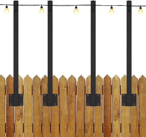4pk sturdy black metal - black,