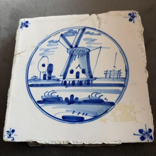 Antique dutch delft - antique, 18th