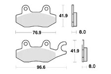 Brake pad Yamaha TZR 50 4YV