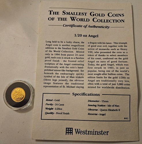 Gold angel coin - oz,