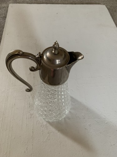 Vintage cut glass - glass, claret
