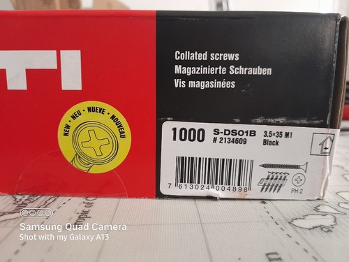 Hilti drywall screw ds01b - hilti,