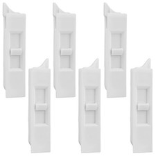 6 Pcs Window Tilt Latch Pairs Spring Loaded Sliding Window Latch Lock Snap-in...