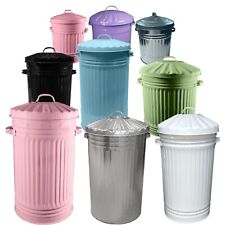 METAL GALVANISED COLOUR BIN METAL BIN 15L, 30L, 45L, 60L, 90L,110L,130