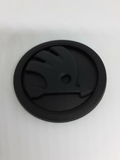 Skoda 90mm Matt Black Badge