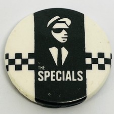 Vintage The Specials Ska Two Tone Band Pin Button Badge 1980s Music Memorabilia