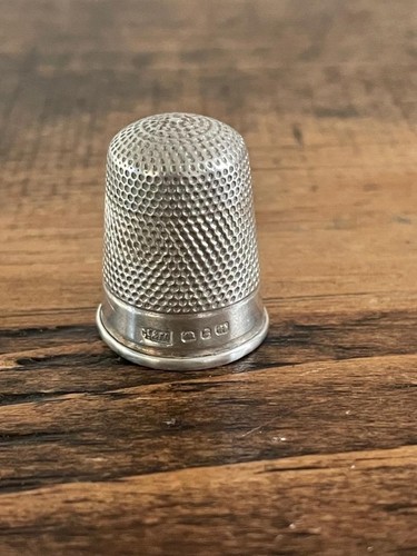 Sterling silver thimble - silver,