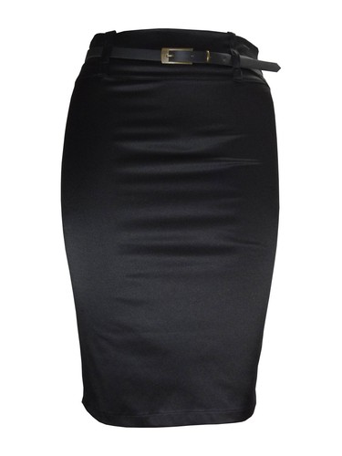 Satin pencil skirt - pencil, women