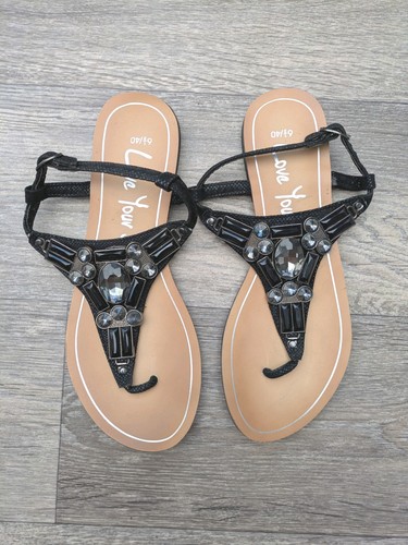 George black sandals - black, size