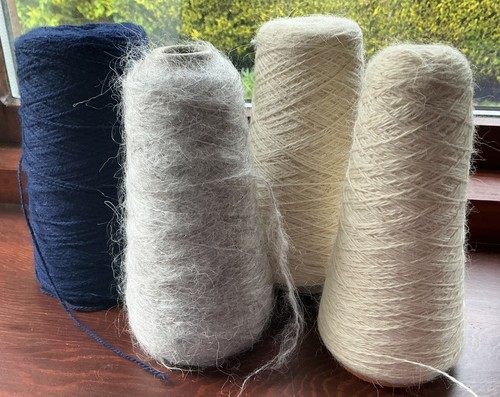 Wool cones vintage knitting - wool,