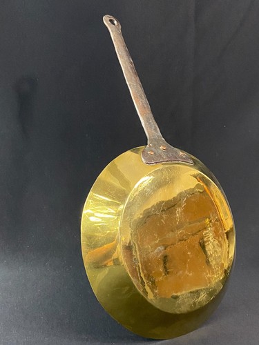 Brass frying pan tinned - frying,