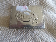 2 x Metal match box holders (